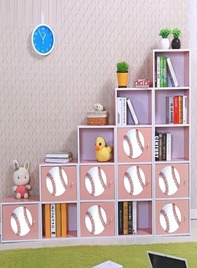 Topabel Baseball Stickers,6 Inches - 30 Pcs Sports Ball Theme Self-Adhesive Decals for Birthday Party Decorations, School Classroom Supplies & DIY Crafts - Image 3